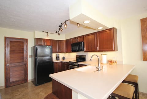 Additional bar seating for two.