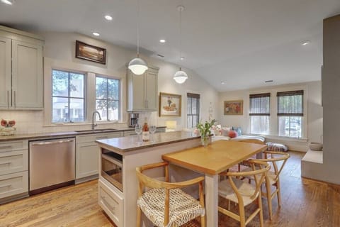 Bright and inviting kitchen with a cozy breakfast nook.