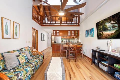 Tall ceilings in the living area