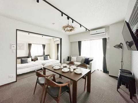 Dining area with TV