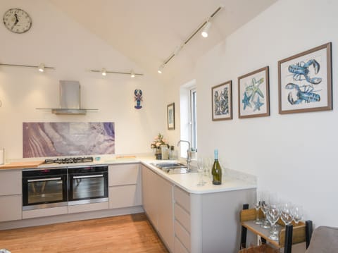 Fridge, dishwasher, electric kettle, toaster