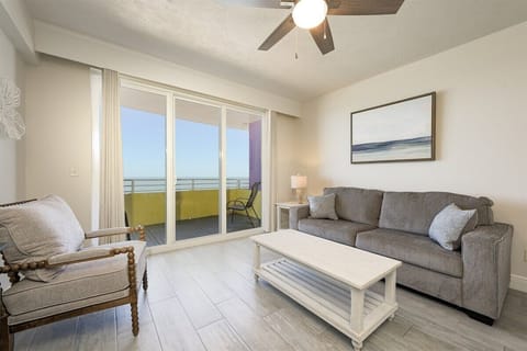 Living room with amazing view of Atlantic Ocean