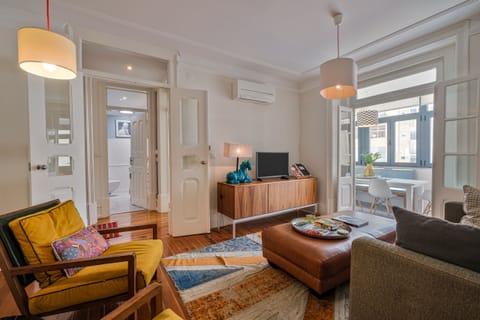 Living room fully equipped with air conditioning
