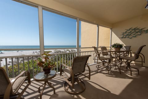 Screened lanai with awesome water views