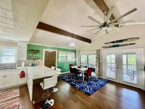 Lots of seating to spread out and enjoy meals.