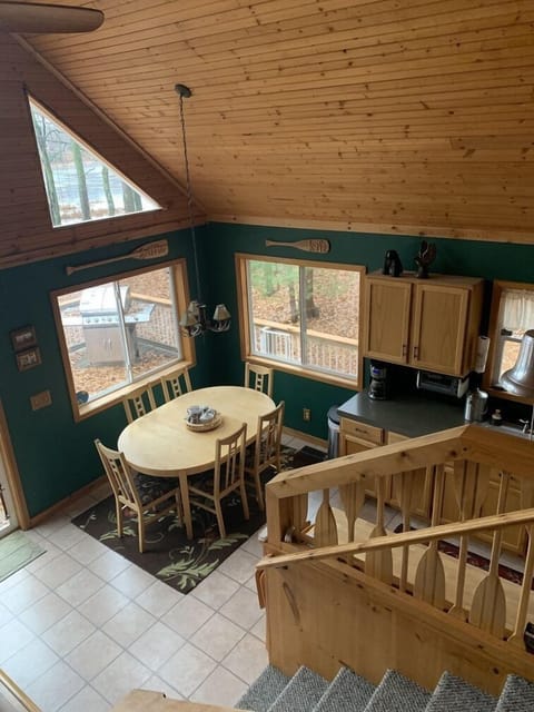 Dining area and kitchen