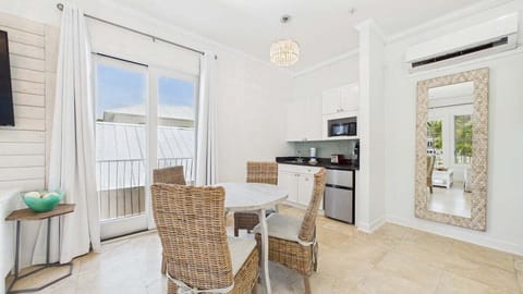 Dining table and kitchenette