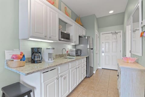 Kitchenette with microwave and full size refrigerator-This unit does not have a stove