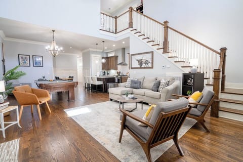Downstairs living room area