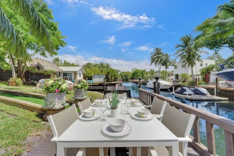 Enjoy the perfect sunset snack or morning coffee on the water