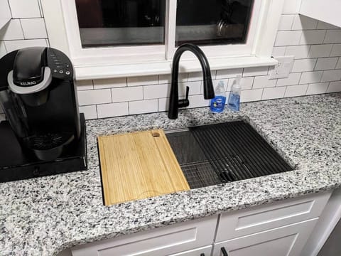 Workstation sink ready for you to channel your inner Bobby Flay!