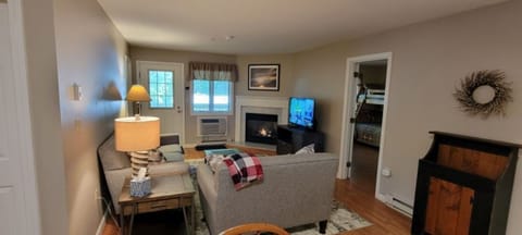 Spacious Living Room with Gas Fireplace