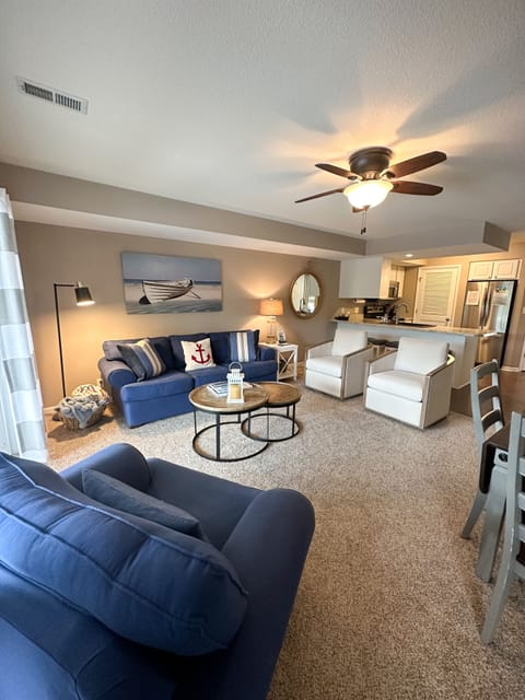 Living room with ample seating 