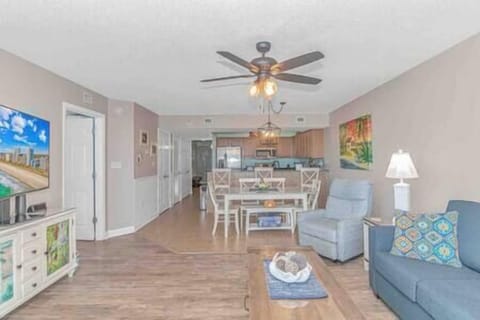 Spacious open floor plan with tranquil color palette to help you relax and unwind!