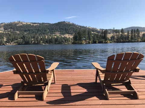 Large dock is great for fishing or relaxing