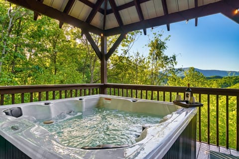 views from the hot tub