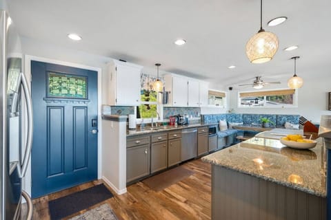 Kitchen with plenty of counter space for easy meal prep.
