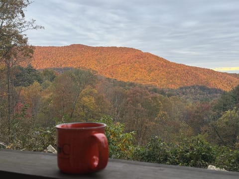 Coffee with morning Alpenglow