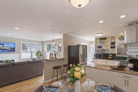 Living Room, Dining Area and Kitchen