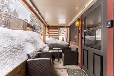 Private patio and entryway.