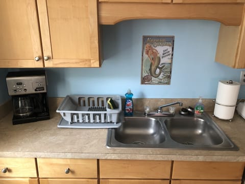 Sink, Sink Faucet, Indoors, Kitchen, Painting