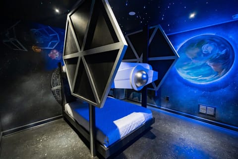 TIE Fighter full bunkbed, ensuite bath & 55" 4K Smart TV (1)
