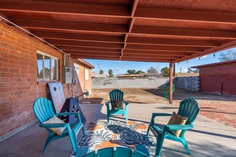 Get the family together and play corn hole or tower ball