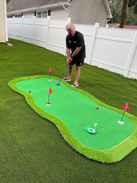 Fun little backyard putting green!