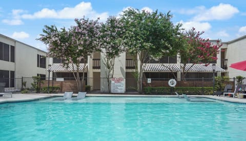 One of two beautiful pools at the complex