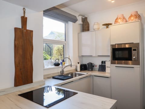 Fridge, dishwasher, cookware/dishes/utensils