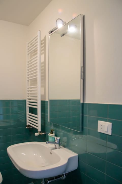 Bathtub, hair dryer, bidet, towels