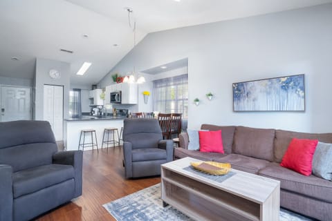 Relax and unwind in style in your beautifully decorated living area