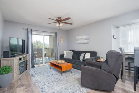 Make lasting memories with loved ones in this inviting condo - gather around the table for a friendly board game competition or snuggle up and enjoy a movie night on the TV in the evenings.