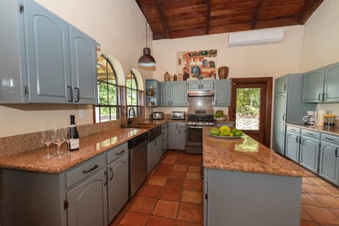 Kitchen where our chef will prepare your meals