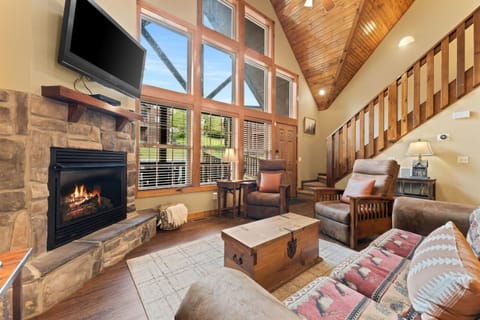 View the beautiful blue sky from the living room