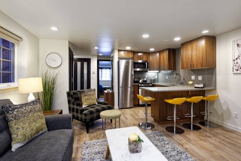A high end kitchen is a great amenity when coming to enjoy a mountain vacation.