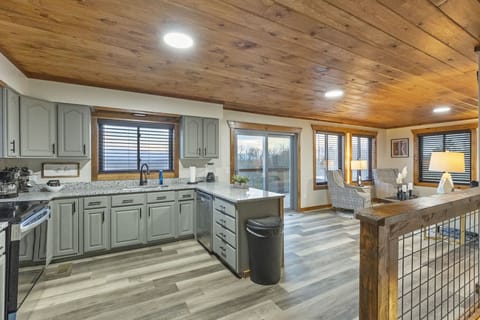 Kitchen area in main house