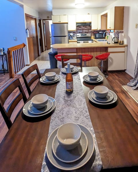 Open to Kitchen and living room, make  your favorite  meal and watch the game