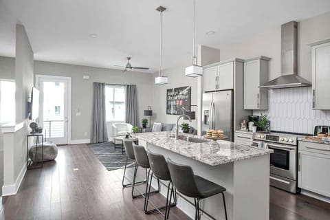 Open space of our kitchen and living room!