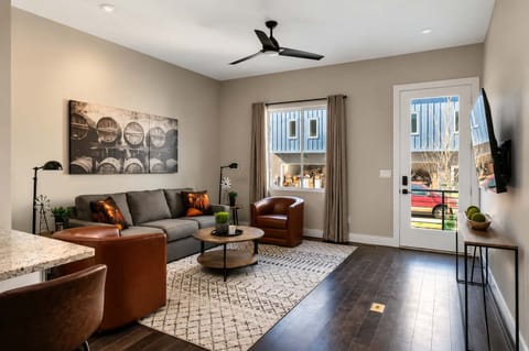 Cozy living room perfect for relaxing or streaming shows.