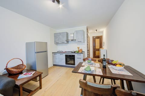 Fridge, oven, stovetop, espresso maker