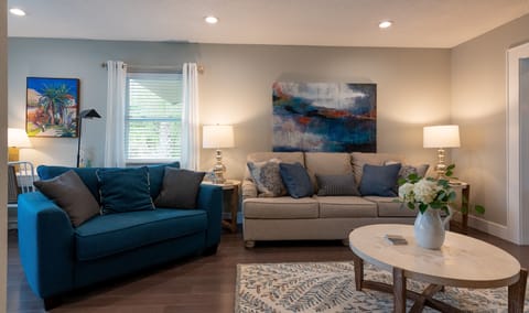 Living room with 2 sleeper sofas!