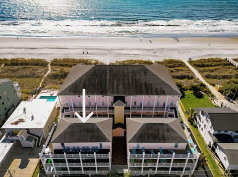 house, beach and ocean 