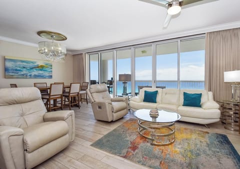 Silver Beach Towers 1004- Living Area with Balcony Access