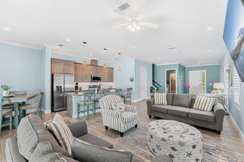 Sea Haven's open concept floor plan was designed with families and groups in mind. 