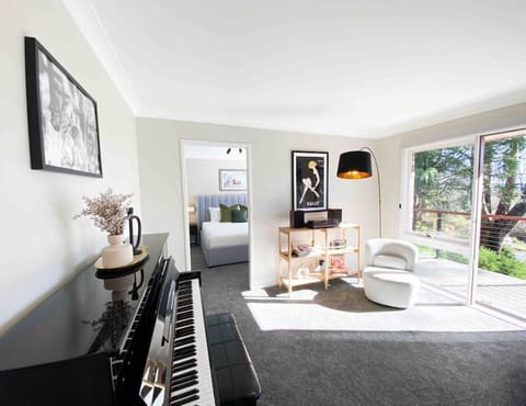 Lounge room with piano