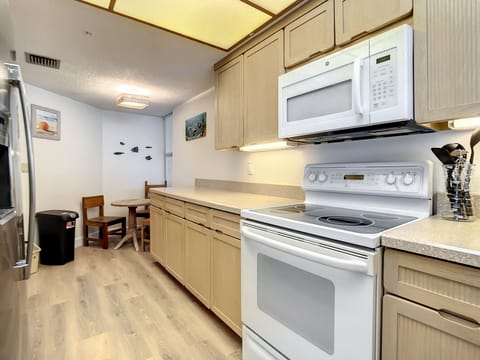 Fully equipped kitchen for all your cooking needs.