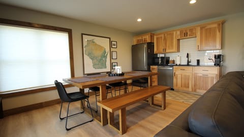 Lower Floor Kitchenette and Dining Area Seats 8 for Games or Dining