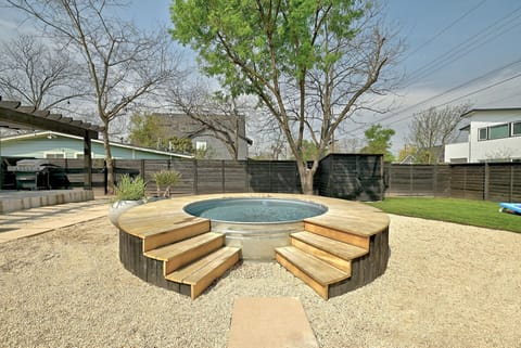 Cool off Texas style in the home's private cowboy pool