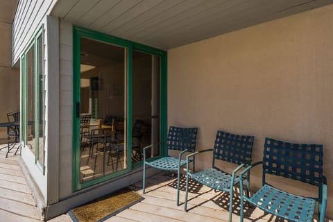 Covered deck with awesome views